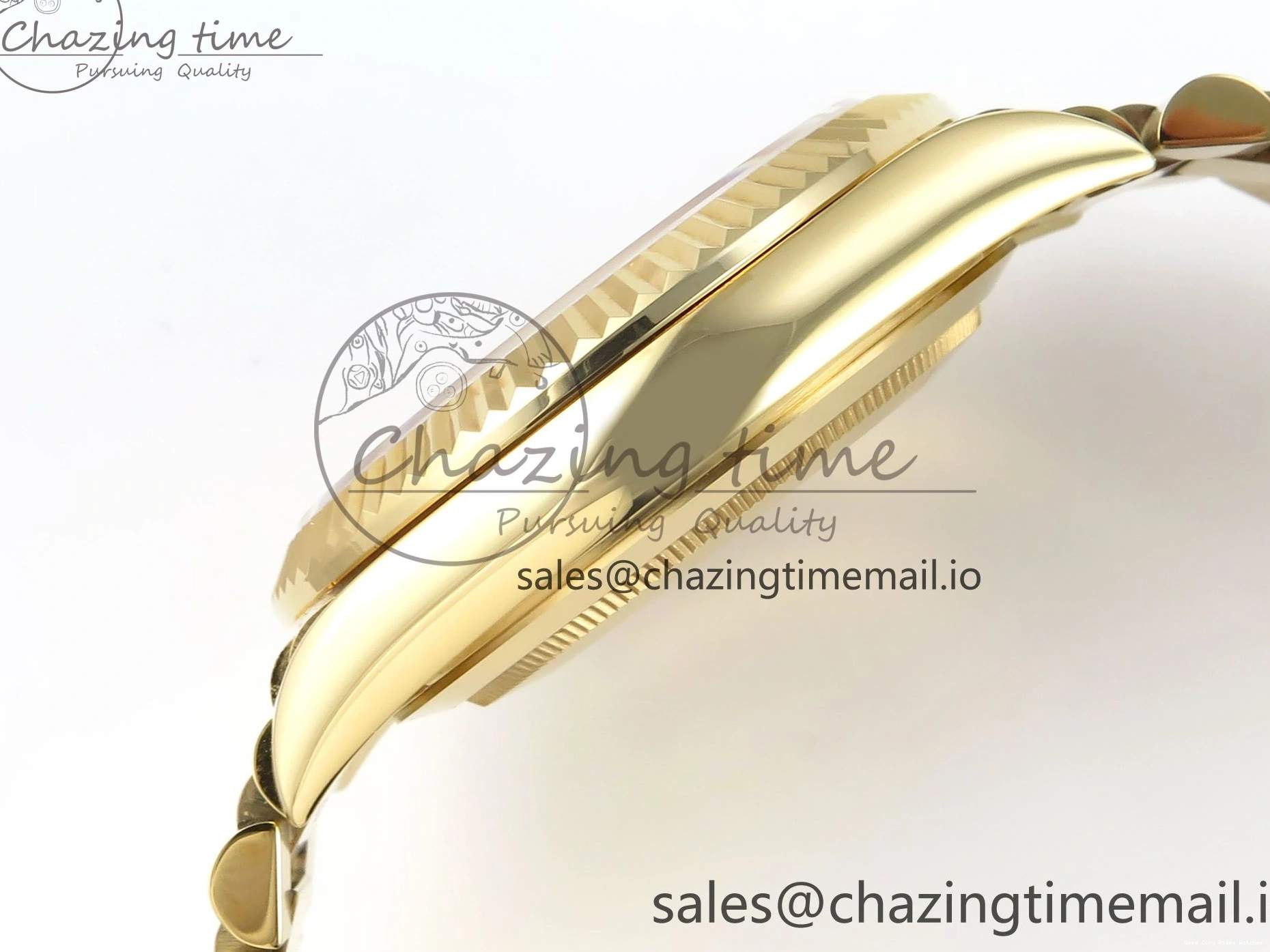 Good Copy Rolex Watches Bracelet 842 on Dial Best Date (Gain Contemporary Edition Weight) Day VR3255 Black YG 1:1 Crystal 228238 KF 40 President 0113